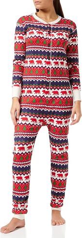 unisex-adult Fair Isle Bear & Moose Family Union Suits in Saudi Arabia