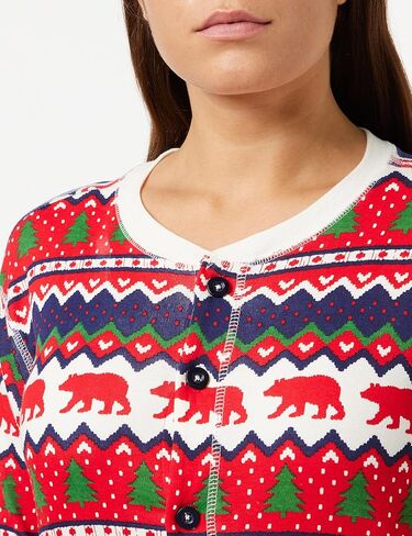unisex-adult Fair Isle Bear & Moose Family Union Suits in Saudi Arabia