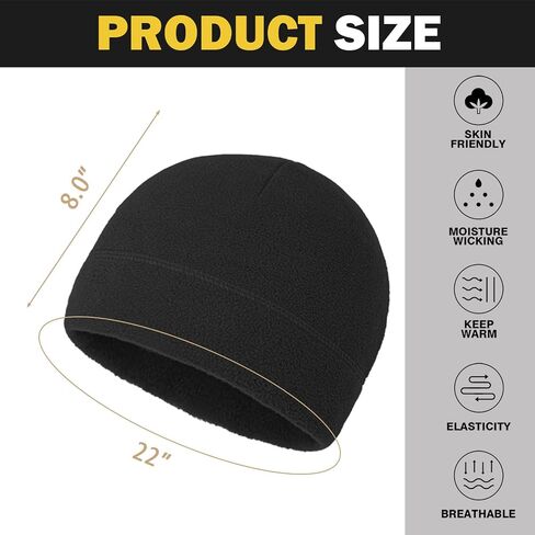 Fleece Watch Cap Army Military Tactical Beanie Hat Men Fleece Skull Cap for Outdoor Exercising 9 Pieces in Saudi Arabia