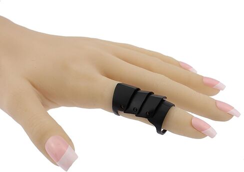 Knuckle Joint Finger Activity Ring Double Loop Rings Gothic Hinged Rings Punk Jewelry for Women in Saudi Arabia