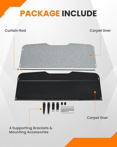 رف بطانة الرأس من الألومنيوم MELIPRON مناسب لسيارة Mercedes Sprinter 2007-2018 مع قضيب ستارة وسجاد in Kuwait