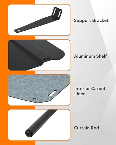 رف بطانة الرأس من الألومنيوم MELIPRON مناسب لسيارة Mercedes Sprinter 2007-2018 مع قضيب ستارة وسجاد in Kuwait