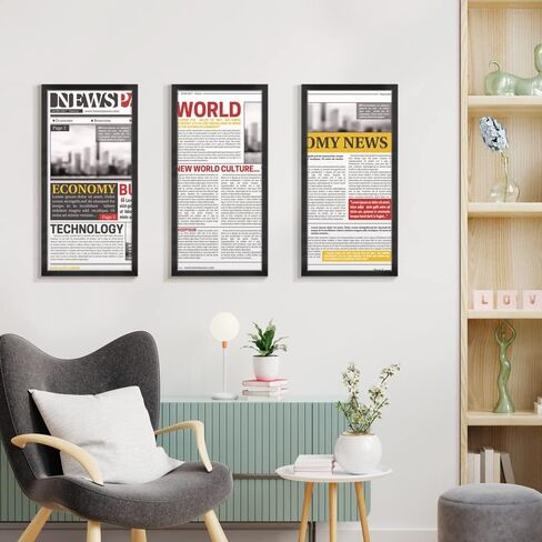 LaVie Home 11x22 Picture Frames (2 Pack, Black), Simple Designed Frame, Horizontal and Vertical Formats for Wall Mounting, Ideal for Home Decor and Office Decor in Kuwait