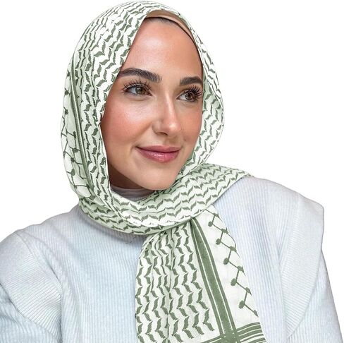 ANKOMINA Women Fashion Printed Chiffon Hijab Scarf Muslim Long Shawl Wraps Headscarf Turban in Saudi Arabia