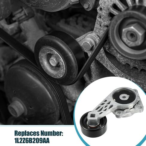 X AUTOHAUX Serpentine Drive Belt Tensioner Idler Friction Wheel for Ford E-150 2003-2005 for Ford E-250 2003 2004 for Ford E-350 Super Duty 2005 Idler Pulley AC Belt Tension No.1L2Z6B209AA in Saudi Arabia