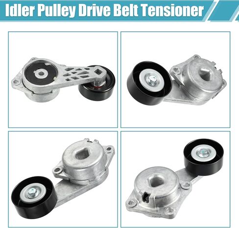 X AUTOHAUX Serpentine Drive Belt Tensioner Idler Friction Wheel for Ford E-150 2003-2005 for Ford E-250 2003 2004 for Ford E-350 Super Duty 2005 Idler Pulley AC Belt Tension No.1L2Z6B209AA in Saudi Arabia