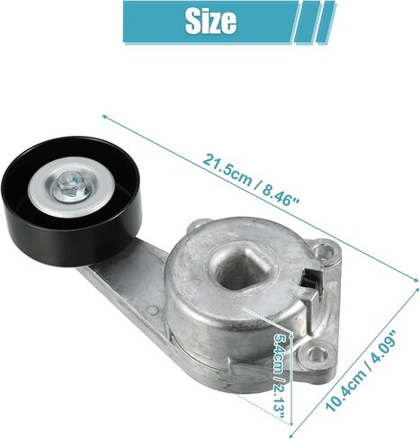 X AUTOHAUX Serpentine Drive Belt Tensioner Idler Friction Wheel for Ford E-150 2003-2005 for Ford E-250 2003 2004 for Ford E-350 Super Duty 2005 Idler Pulley AC Belt Tension No.1L2Z6B209AA in Saudi Arabia