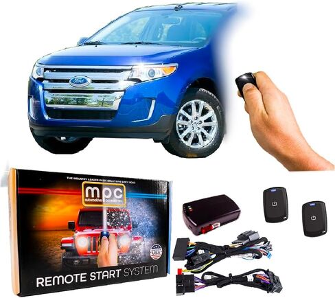MPC Factory Remote Activated Remote Start Kit Compatible with 2011-2014 Ford Edge - Plug & Play - Firmware Preloaded in Kuwait