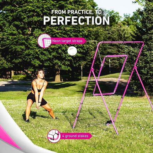 Adjustable Volleyball Rebounder Net, 7x4 ft, Training Equipment with Angle Customization, Durable & Portable with Travel Bag, Improve Volleying, Bumping, Spiking Skills in Saudi Arabia