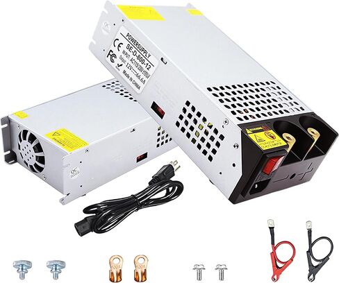 AC to DC 12V 50A 600W Power Supply Switching Universal Regulated AC to DC Converter AC 110V 220V to DC 12V SMPS Transformer Driver Adapter for LED Strip Light, CCTV Camera, RV (DC12V-50A-600W) in Kuwait