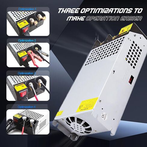 AC to DC 12V 50A 600W Power Supply Switching Universal Regulated AC to DC Converter AC 110V 220V to DC 12V SMPS Transformer Driver Adapter for LED Strip Light, CCTV Camera, RV (DC12V-50A-600W) in Kuwait