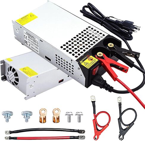 AC to DC 12V 50A 600W Power Supply Switching Universal Regulated AC to DC Converter AC 110V 220V to DC 12V SMPS Transformer Driver Adapter for LED Strip Light, CCTV Camera, RV (DC12V-50A-600W) in Kuwait