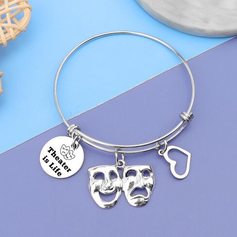 هدايا لعشاق المسرح الموسيقي سوار هدية عيد ميلاد مضحكة للممثل هدية التقاعد لمسرح الدراما هدية تقدير الدراما للنساء عشاق المسرح هدية المسرح هدية المسرح الموسيقي in Kuwait