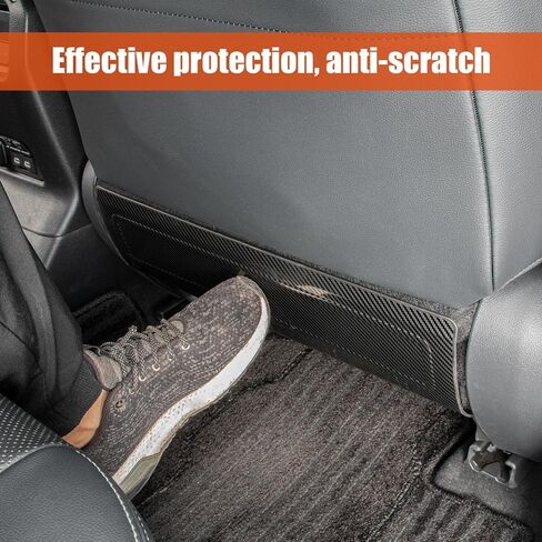 JYCDC Compatible with Toyota 2024 2025 Land Cruiser 250 1958 Prado Lc250 Stainless Steel Seat Protection Plate, Scratches-Protector Back of Seat(Carbon Fiber Texture) in Saudi Arabia
