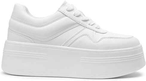 DREAM PAIRS Women Platform High Heel Fashion Sneakers Walking Lace Up Lightweight Stylish Classisc Casual Sneaker. in Saudi Arabia