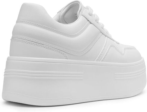 DREAM PAIRS Women Platform High Heel Fashion Sneakers Walking Lace Up Lightweight Stylish Classisc Casual Sneaker. in Saudi Arabia