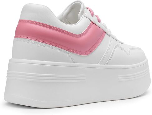 DREAM PAIRS Women Platform High Heel Fashion Sneakers Walking Lace Up Lightweight Stylish Classisc Casual Sneaker. in Saudi Arabia