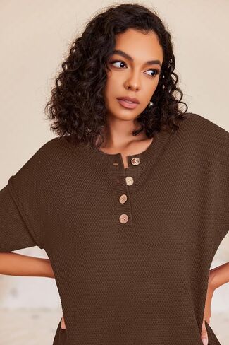 Ekouaer Women's 2 Piece Sweater Sets Knit Pullover Tops and Wide Leg Pants Loose Tracksuit Lounge Set Outfits Rosy, L in Saudi Arabia