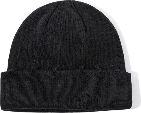 Frayed Knit Hat Winter Beanie for Men Women Hip-hop Slouchy Ripped Knitted Hat Unisex Skull Caps Ski Hat Watch Caps in Saudi Arabia