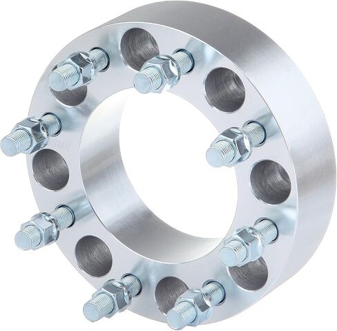 SCITOO 4X 2 بوصة 8x165.1 مللي متر إلى 8x165.1 مللي متر فواصل العجلات 8 العروة 50 مللي متر 8x6.5 إلى 8x6.5 مناسبة لـ 2001-2010 لـ Silverado 2500 HD | لـ Express 3500 لـ GMC Sierra 1500 HD مع ترصيع 14x1.5 in Saudi Arabia