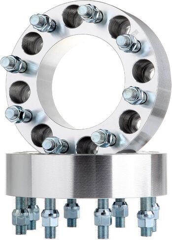 SCITOO 4X 2 بوصة 8x165.1 مللي متر إلى 8x165.1 مللي متر فواصل العجلات 8 العروة 50 مللي متر 8x6.5 إلى 8x6.5 مناسبة لـ 2001-2010 لـ Silverado 2500 HD | لـ Express 3500 لـ GMC Sierra 1500 HD مع ترصيع 14x1.5 in Saudi Arabia