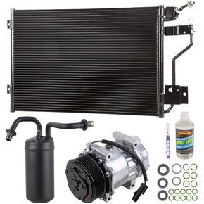 A/C Kit w/AC Compressor Condenser & Drier For Dodge Ram Cummins 5.9L 12v Diesel 1994 1995 1996 1997 - BuyAutoParts 60-82410CK New
