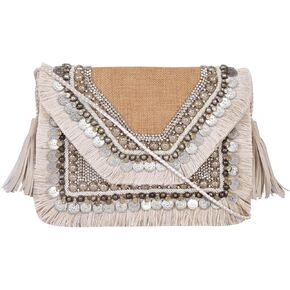 Straw Crossbody Bag Straw Shoulder Bag Straw Clutch Women Hand-embroidered clutch Summer Beach Envelope Purse