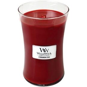 Cinnamon Chai Woodwick Candle in Glass Jar, Large - 21.5 Oz