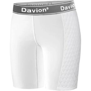 Davion Youth Girls Sliding Shorts Athletic Compression Padded Shorts for Kids Baseball Football Lacrosse