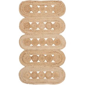 SAFAVIEH Natural Fiber Collection Accent Rug - 2'3" x 4', Natural, Handmade Farmhouse Rustic Country, Ideal for High Traffic Areas in Entryway, Living Room, Bedroom (NF365B)