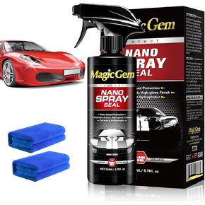 Magic Gem Nano Spray Seal, Quick Effect Coating Agent, Car Wax Polish Spray, Nano Spray Coating for Cars, Automotive Paint Sealant Quick Ceramic Coating Sealin, Car Ceramic Spray (1pcs)
