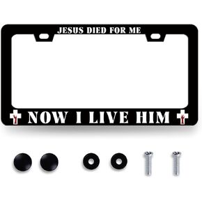 Black White Palm Trees License Plate Frame Hawaii License Plate Stainless Steel Funny License Plate Accessory Plate Holder Colorful Decoration 12.3" x 6.3" for US Canada Standard Size