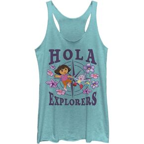 Nickelodeon Dora Hola Explorers Women's Racerback Tank Top