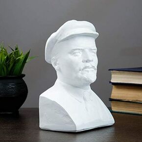 Vladimir Lenin Russian Soviet Communist Leader Bust Sculpture Statue Collectible Art Figurine Figure (Bronze)