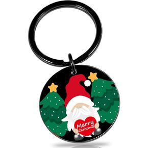 OEHEDOU Cute Christmas Keychain Merry Christmas Stocking Stuffers For Boy Girls Secret Santa Gifts Holiday Christmas Ornament
