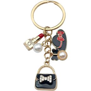 Bag Charms for Women Cute Enameled Keychain Charms Keyring Enameled Keychain Purse Accessories