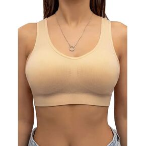 Wireless Sports Bralettes Bra with Support Minimizer No Underwire Comfort Full Coverage Bra for Women