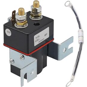 Club Car 48V Solenoid, Golf Cart 48V Solenoid 4 Terminal Solenoid Coil with Resistor, Suitable for 1995-UP DS and 2004-2008 Precedent Golf Carts, OEM#: 101908701 102774701 5722