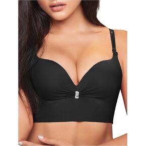 Sonryse C593 Faja Brasier Colombiano Wireless Push Up Full Back Coverage Bras for Women Sin Varillas para Mujer