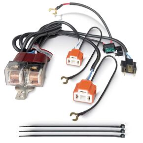 H4 Relay Harness H4 Wiring Harness Ceramic Socket Plugs H6054 7x6 6054 Light Relay Wiring Harness Kit