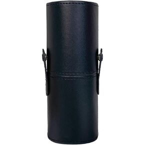 Makeup Brush Holder Travel Brushes Case Bag Cup Storage Dustproof for Women (Black)