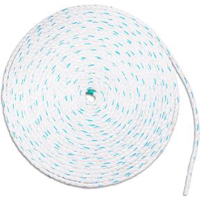 Polypropylene Rope 3/8inch 100ft: 3 Strand Twisted Boat Rope Heavy Duty Rope, Weatherproof Marine Rope Floating Rope, Oil Resistant Outdoor Rope Pool Rope for Dock Sailng Fishing Camping