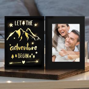 Valentines Day Gifts for Him, Romantic Couples Picture Frames, Anniversary Birthday Gifts for Him Boyfriend, Wedding Engagement Gifts for Her Girlfriend, Valentines Day Gifts, 4x6 Picture Frame for Boyfriend