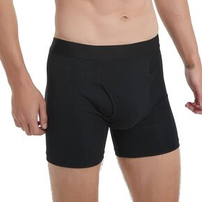 Man's EMF shielding boxer brief, protect your pouch with radiation free silver fiber underwear (as1, alpha, x_l, Black)