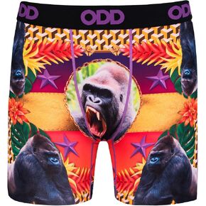 Odd Sox Men's Novelty Underwear Boxer Briefs, Gorillas High Fashion