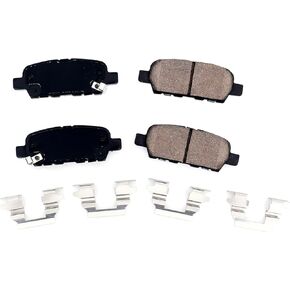 HICKS Rear Brake Pad Set D905 Compatible with 2004-2009 2011-2017 Nissan Quest, 2002-2006 2010-2018 Nissan Altima, 2004-2014 2016-2020 Nissan Maxima
