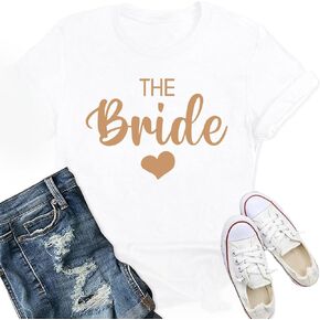 Bride Shirt for Women Bride and Team Bride T-Shirt Matching Bridal Party Wedding Tshirt