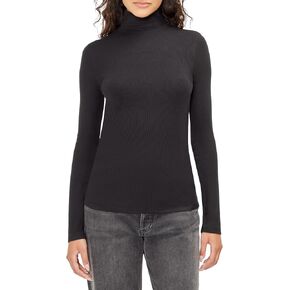 Three Dots Women's Mock Neck Top