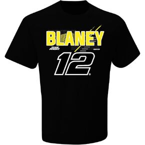 Ryan Blaney Name and #12 T-Shirt Black