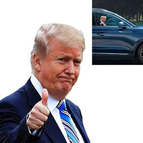 Trump Car Sticker Window Cling Window Decal Automotive Decals(for Passenger/Right Side)